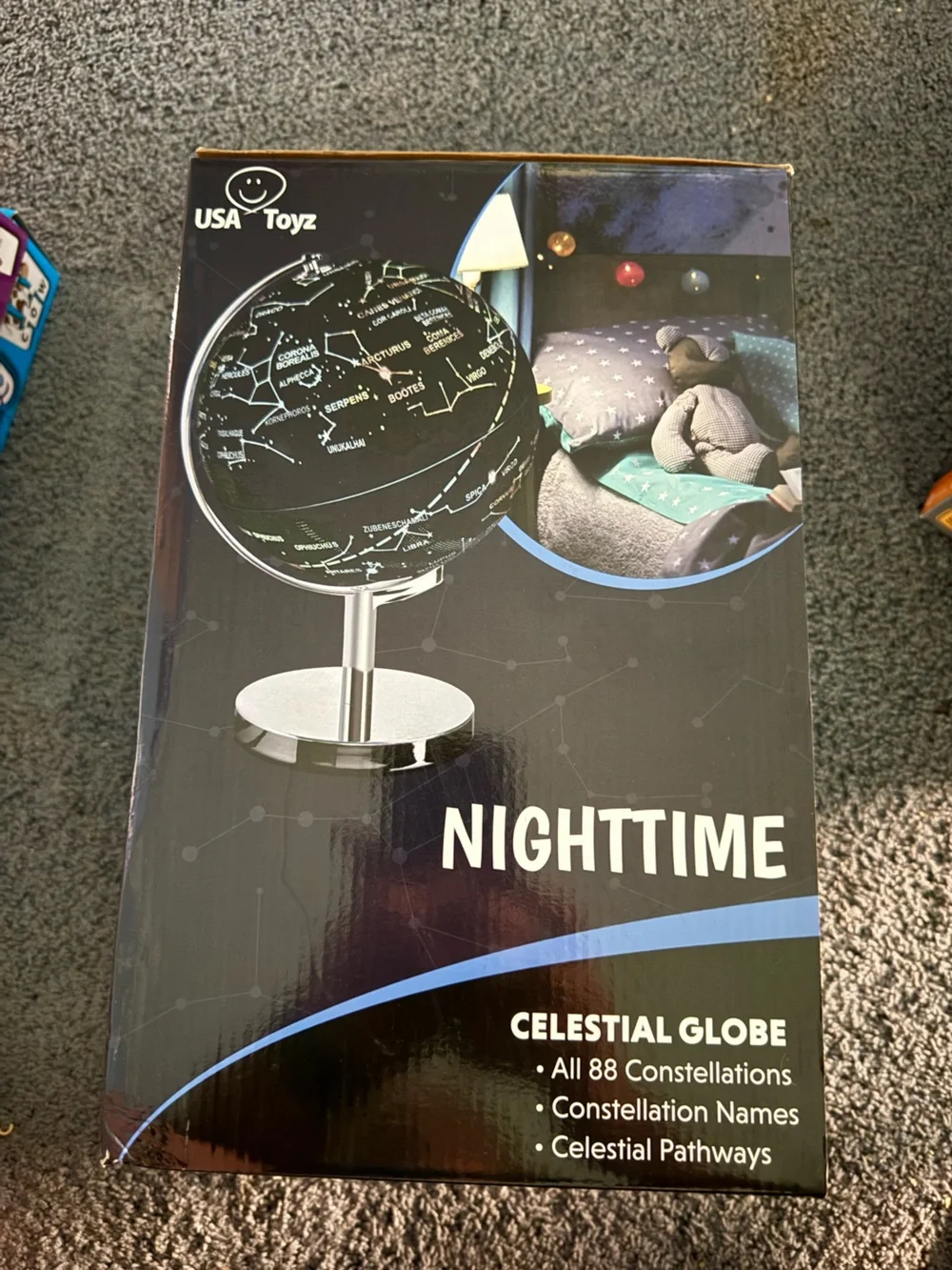 3-in-1 Constellation Globe - Black & Multicolor